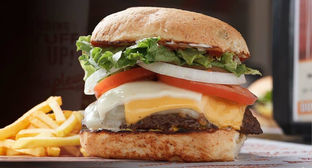 Cheese Burger Lake Charles - Stuffed Burger from Maplewood Burger