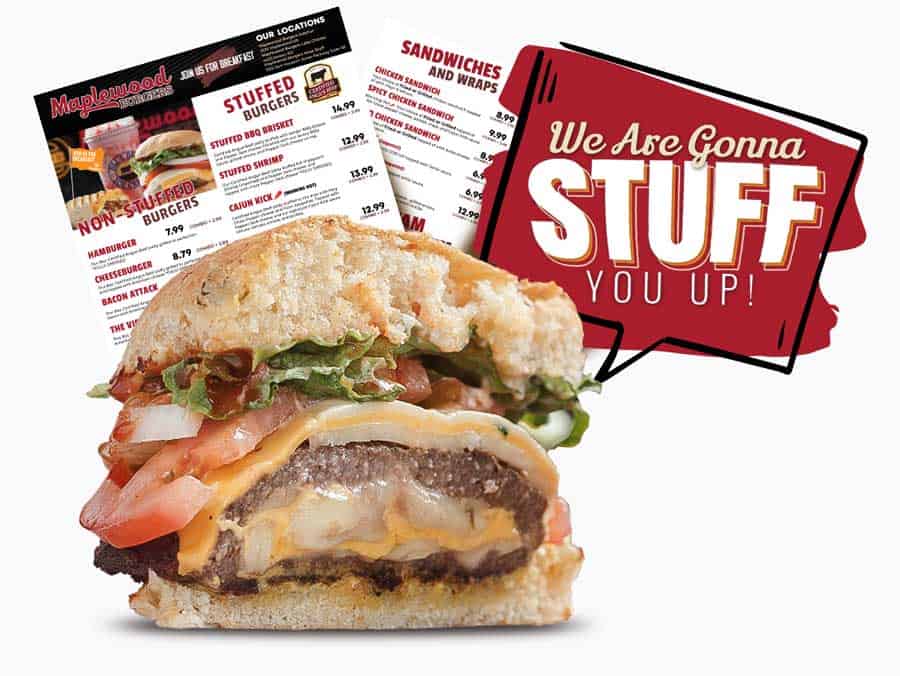 fresh beef hamburgers and cheeseburgers from Maplewood Burgers